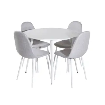 Matgrupp Venture Home Plake med 4 Pobbie Stolar Polyestertyg Runt