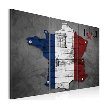 Tavla Arkiio Symboler i Frankrike Triptych