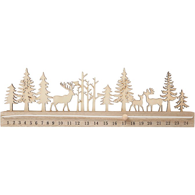 Julkalender Creativ Company 12x40x3,6 cm