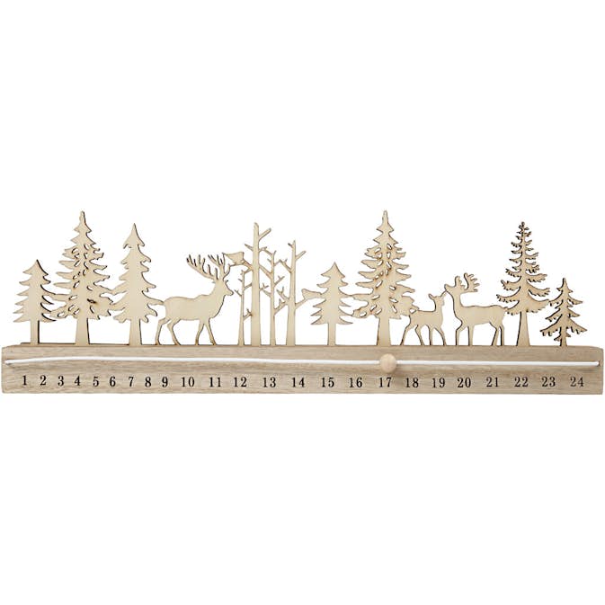 Julkalender Creativ Company 12x40x3,6 cm