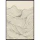 Poster Gallerix Line Art Waves