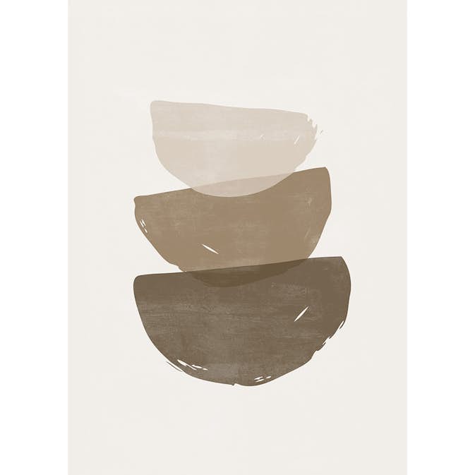 Posters Venture Home Brush Strokes Beige