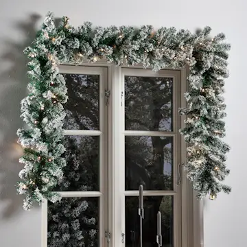 Girlang Nordic Winter Batteridriven inkl Ljus och Snö