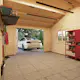 Garage Palmako Roger med Carport 53,1 m2 och Slagport