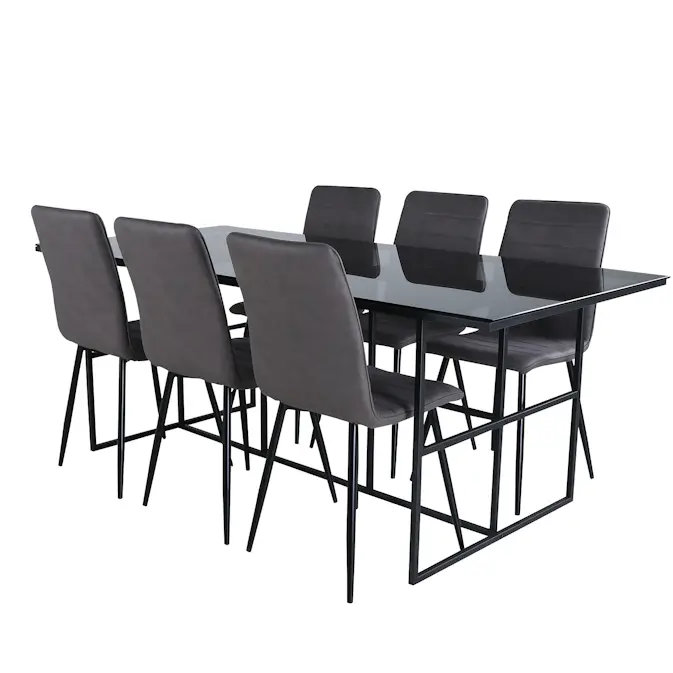 Matgrupp Venture Home Lund med 6 Walerina Stolar