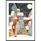 Poster Gallerix Abstract Winter Village No1