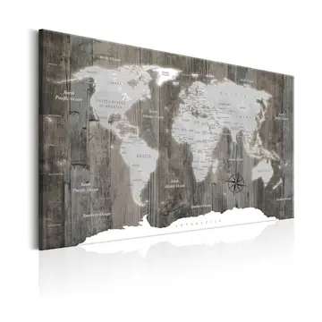 Tavla Arkiio World Map Wooden World