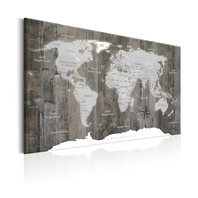 Tavla Arkiio World Map Wooden World
