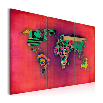 Tavla Arkiio Världen Är Min Triptych