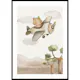 Poster Gallerix Fox In Airplane
