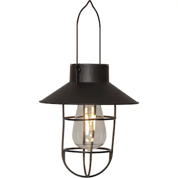 Solcellsdekoration Star Trading Cage Svart LED Solcellslampa