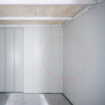 Väggpanel Biohort till Trädgårdsskjul Neo med Standarddörr