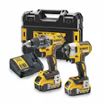 Slagskruvdragare Dewalt DCK268P2T Med batteri 18 V