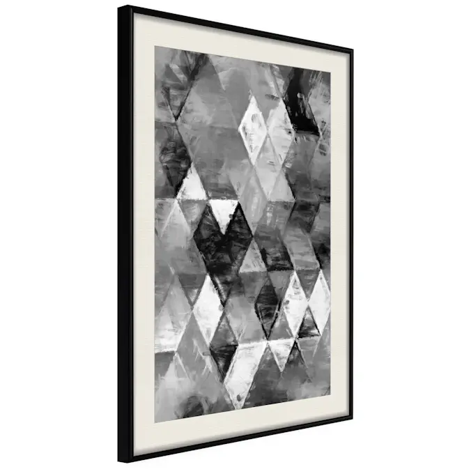 Poster Artgeist Affisch Black and White Diamonds
