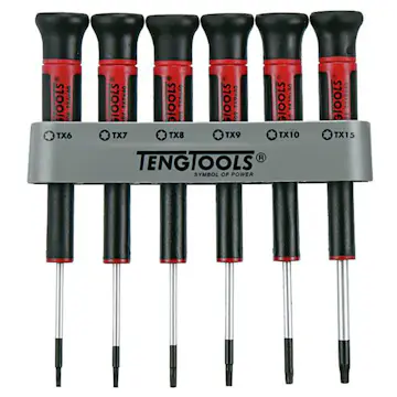 Miniskruvmejselsats Teng Tools M706TXT