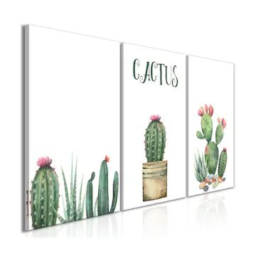 Tavla Arkiio Prickly Flowers 3 delar 120x60