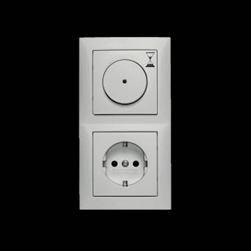 Timerkit Hager Komplett Infälld med 1-vägsuttag 1-60 min 1500 W 6 A S.1