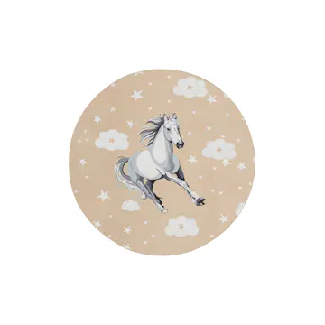 Barnmatta KM Carpets Play Häst Rund