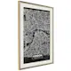 Poster Artgeist Affisch Dark Map of London