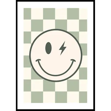 Poster Gallerix Green Smiley Flash