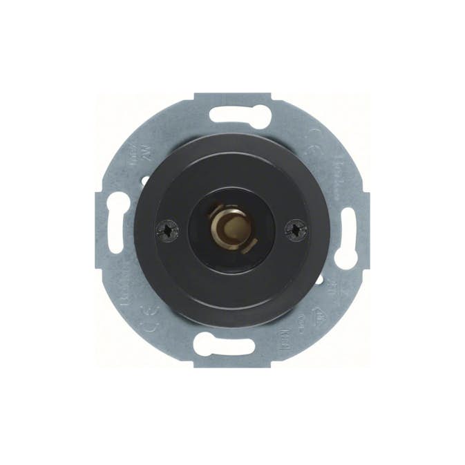 Tryckknapp Hager 1-polig Insats utan Klor Återfjädrande för Signallampa E10 2 A 2 W Serie 1930