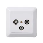 Antennuttag Elko Med Satelitutgång RS Renvit