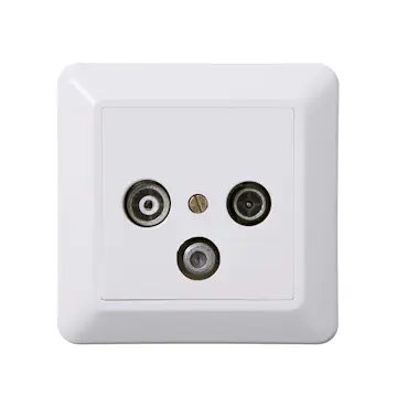 Antennuttag Elko Med Satelitutgång RS Renvit