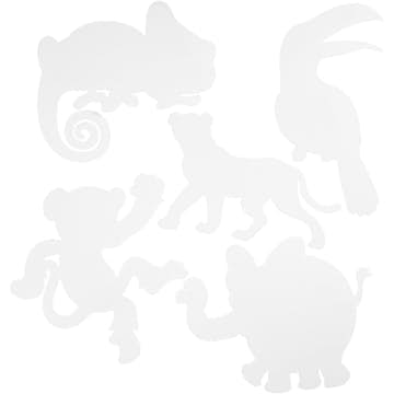 Djungeldjur Creativ Company Vit 16 St/1 Förp