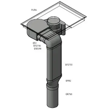 Rörpaket 4 BORA PURE rund
