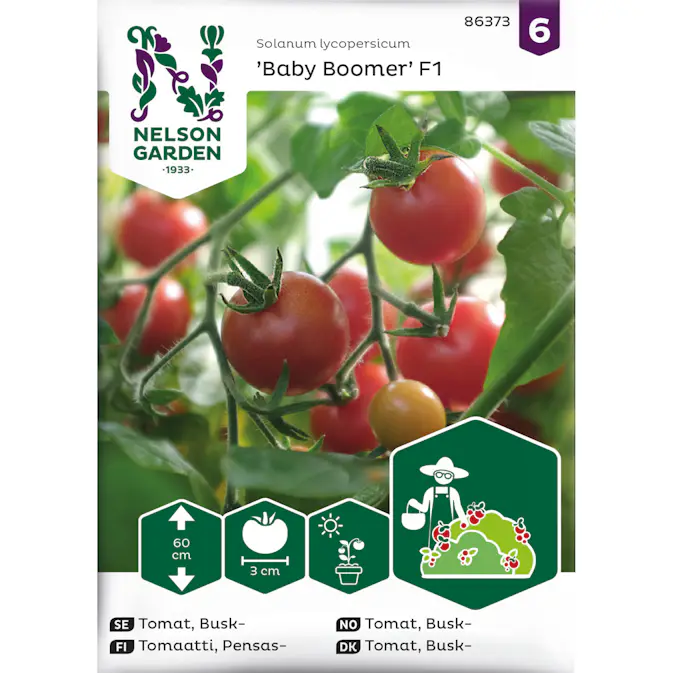 Frö Nelson Garden Tomat Baby Boomer F1 Busktomat