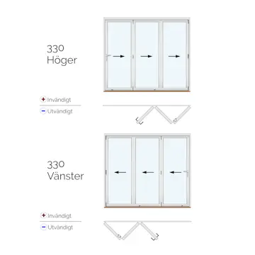 Vikdörr Vilenta Idre Trä 3-Delat