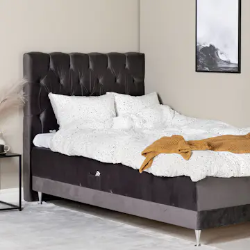 Ställbar Kontinentalsäng Venture Home Vickleby 120x200 Sammet med Sänggavel Sandvik 120