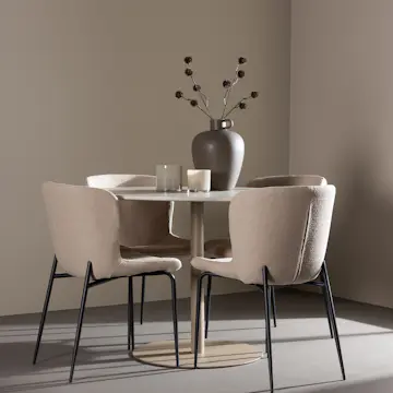 Matgrupp Venture Home Lycke Ø110 med 4 st Modesto Stolar