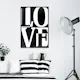 Poster Artgeist Affisch Black and White Love