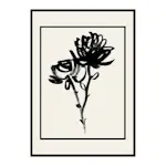 Poster Gallerix Black Flowers