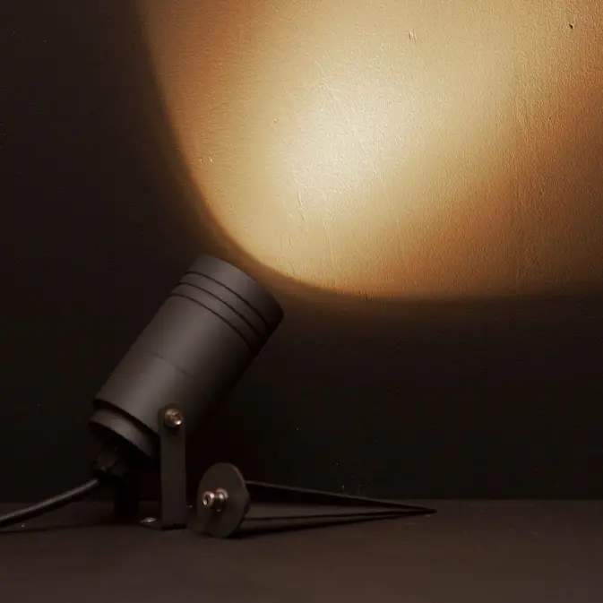 Markspotlight Llitt Sebastian GU10 35W IP65 Antracit- Med Stickpropp