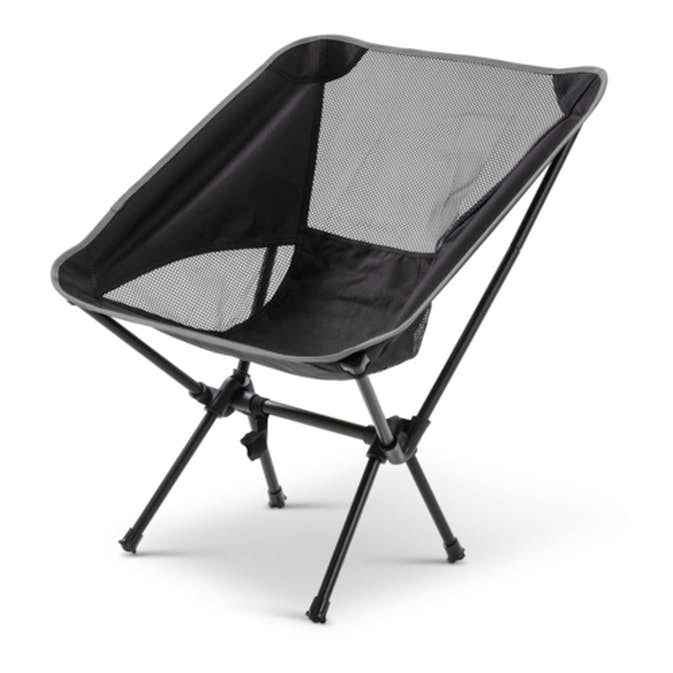 Campingstol Briv Svart Hopfällbar Med Väska