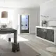 Vitrinskåp LC Spa Urbino 190 cm Grå/Vit