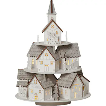 Julby Star Trading Grauberg med Belysning & Musikspel