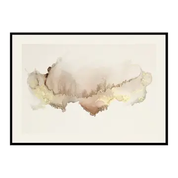 Poster Gallerix Gold Splash Watercolor No2