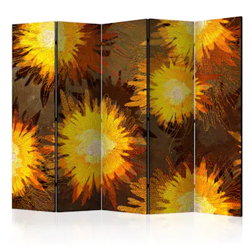 Rumsavdelare Skärmvägg Arkiio Sunflower Dance II 225x172 cm