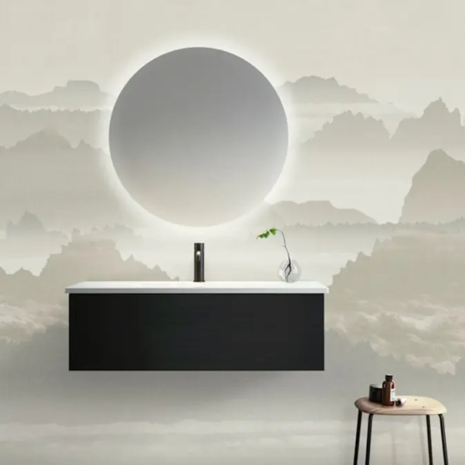 Våtrumsvägg Tarkett Aquarelle Misty Mountain Blue