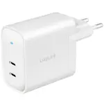 USB-laddare LogiLink 2 x USB-C PD 40W GaN