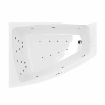 Massagesystem 2 Nordhem till Badkar Kungshamn + Led-belysning + Underhållsvärmare