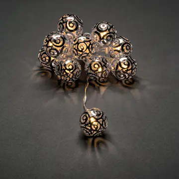 Ljusslinga Gnosjö Konstsmide Metallbollar 10