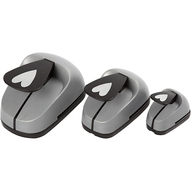 Stansar Creativ Company Lager på Lager Hjärta Stl 25+49+75 mm 3-pack