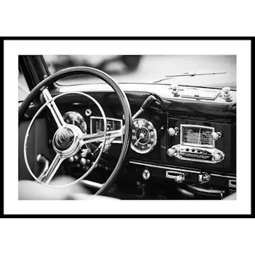Poster Gallerix Monochrome Classic Car
