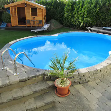 Stålväggspool Planet Pool Premium inkl Stege & Tillbehör