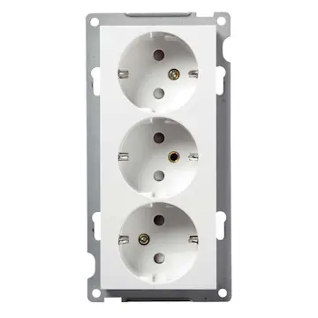 Vägguttag Elko Plus 3-Vägs utan Ram