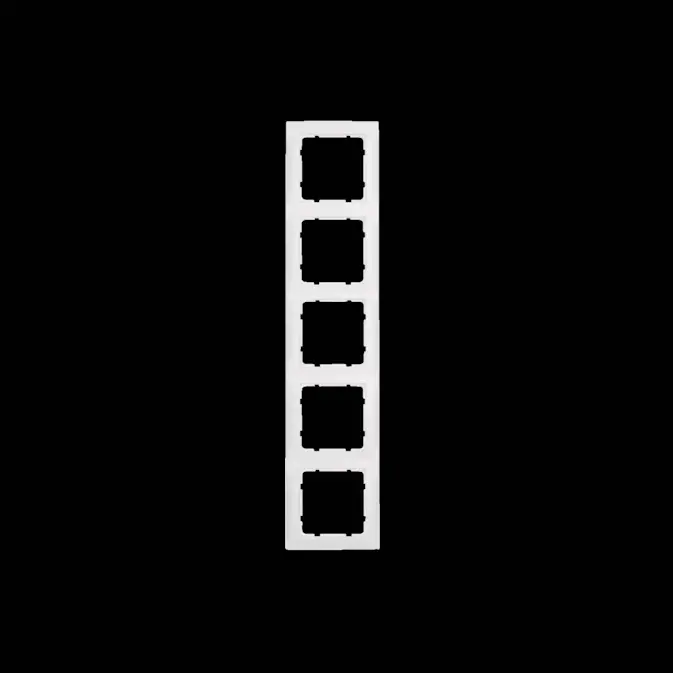 Kombinationsram Hager 5-fack i Plast S.1